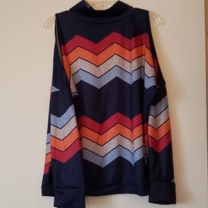 Multi color cold shoulder L
